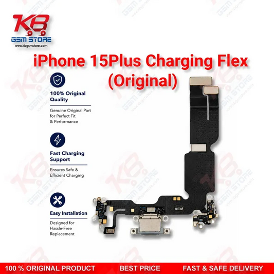 iPhone 15 Plus Original Charging Flex Cable – USB-C Dock Connector Assembly Replacement