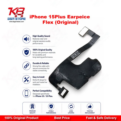iPhone 15 Plus Earpiece Flex Cable (Original) – Ear Speaker Replacement Part