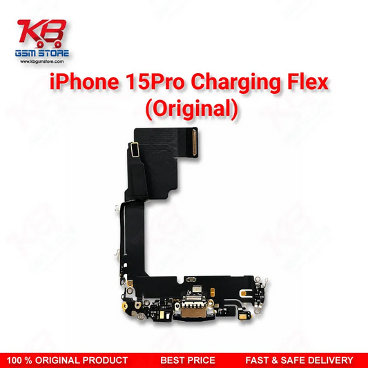 Apple iPhone 15 Pro Original Charging Port Flex Cable – USB-C Dock Connector Replacement