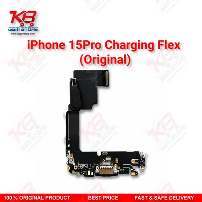 Apple iPhone 15 Pro Original Charging Port Flex Cable – USB-C Dock Connector Replacement