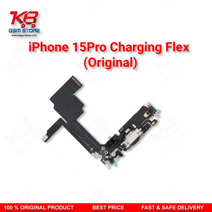 Apple iPhone 15 Pro Original Charging Port Flex Cable – USB-C Dock Connector Replacement