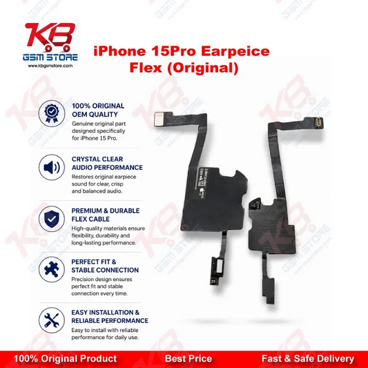 iPhone 15 Pro Earpiece Flex Cable (Original) – Ear Speaker & Proximity Sensor Replacement