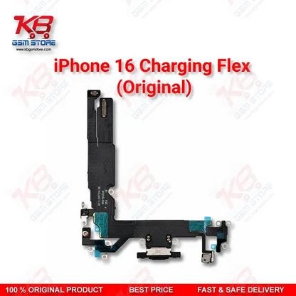 iPhone 16 Original Charging Port Flex Cable – USB-C Dock Connector Assembly Replacement