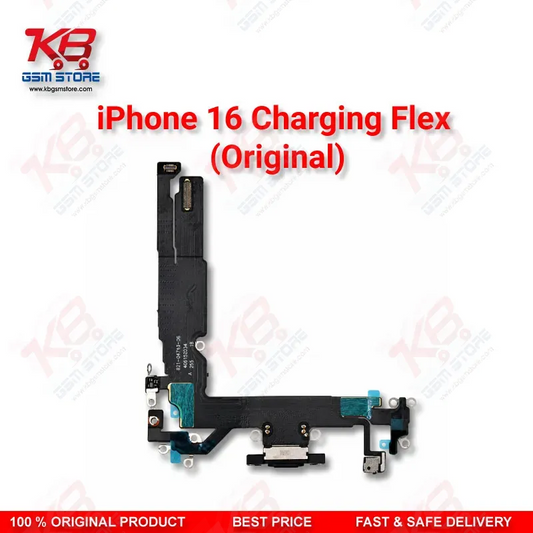 iPhone 16 Original Charging Port Flex Cable – USB-C Dock Connector Assembly Replacement