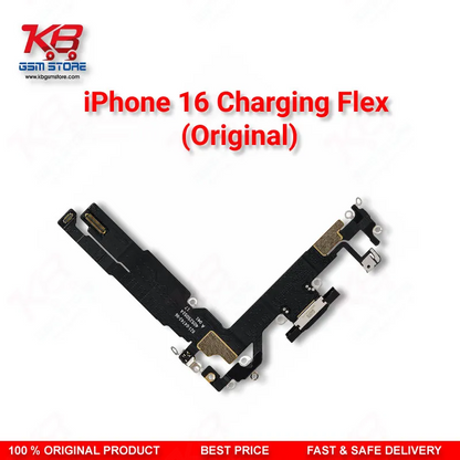iPhone 16 Original Charging Port Flex Cable – USB-C Dock Connector Assembly Replacement