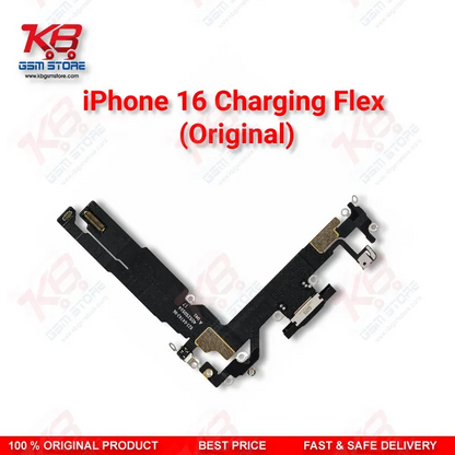 iPhone 16 Original Charging Port Flex Cable – USB-C Dock Connector Assembly Replacement