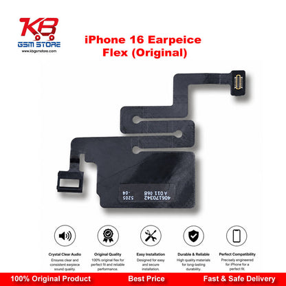 iPhone 16 Earpiece Flex Cable (Original) – Speaker & Proximity Sensor Replacement