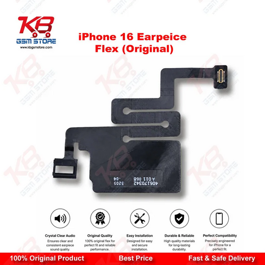 iPhone 16 Earpiece Flex Cable (Original) – Speaker & Proximity Sensor Replacement