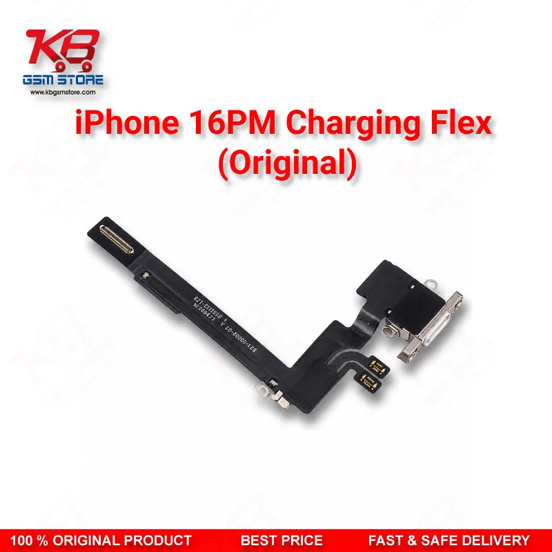 iPhone 16 Pro Max Charging Port Flex Cable (Original) – USB-C Connector PCB Board