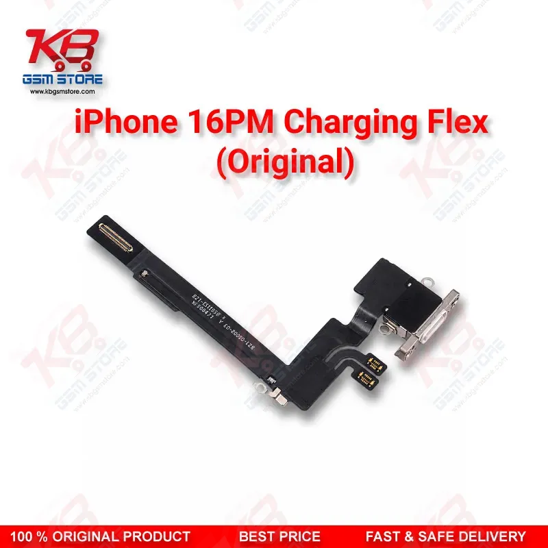iPhone 16 Pro Max Charging Port Flex Cable (Original) – USB-C Connector PCB Board