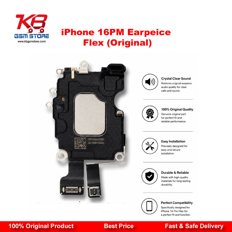 iPhone 16 Pro Max Earpiece Flex Cable (Original) – Sensor & Mic Replacement