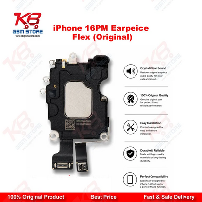 iPhone 16 Pro Max Earpiece Flex Cable (Original) – Sensor & Mic Replacement