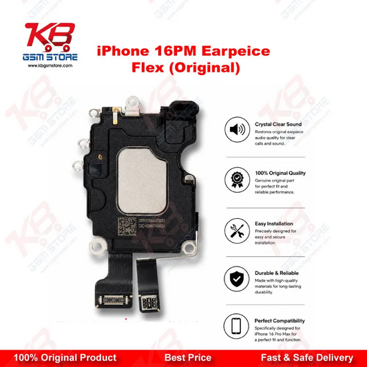iPhone 16 Pro Max Earpiece Flex Cable (Original) – Sensor & Mic Replacement