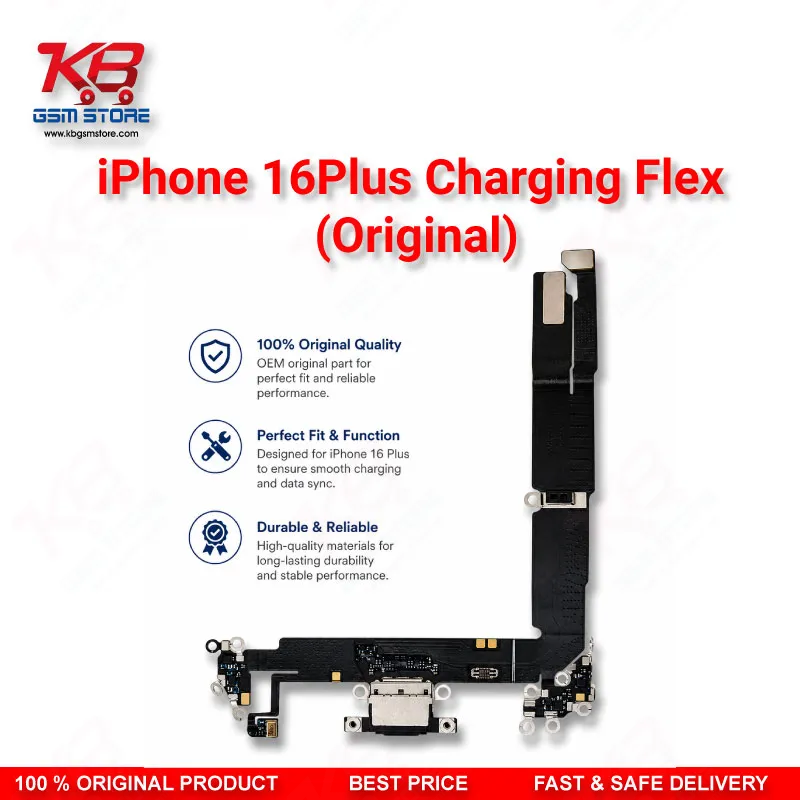 iPhone 16 Plus Original Charging Port Flex Cable – USB-C Connector Assembly Replacement