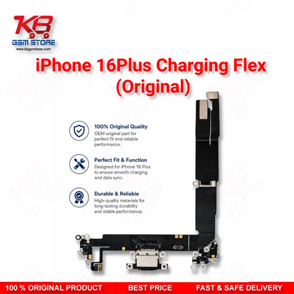 iPhone 16 Plus Original Charging Port Flex Cable – USB-C Connector Assembly Replacement