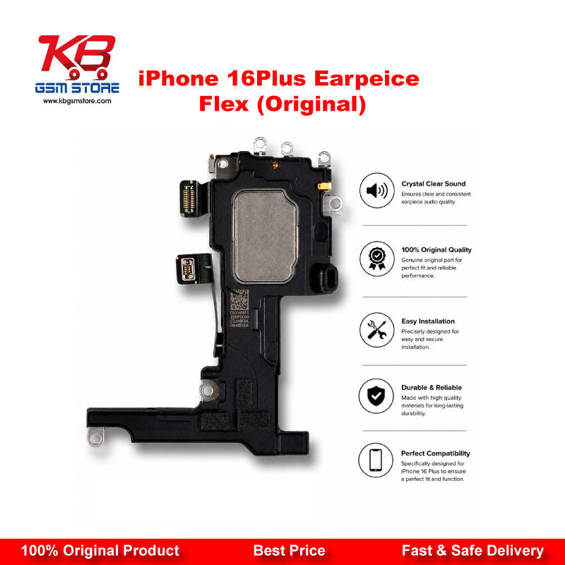 iPhone 16 Plus Earpiece Flex Cable (Original) – Proximity Sensor & Mic Connector