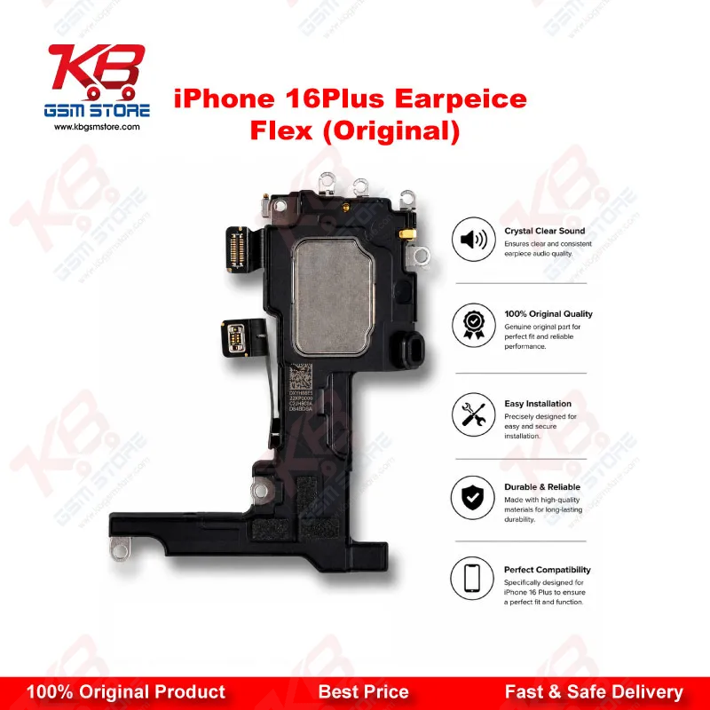 iPhone 16 Plus Earpiece Flex Cable (Original) – Proximity Sensor & Mic Connector