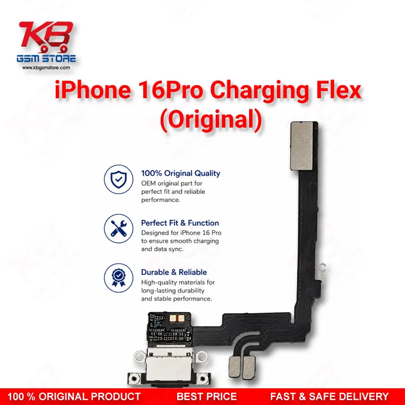 iPhone 16 Pro Original Charging Port Flex Cable (USB-C Dock Connector)