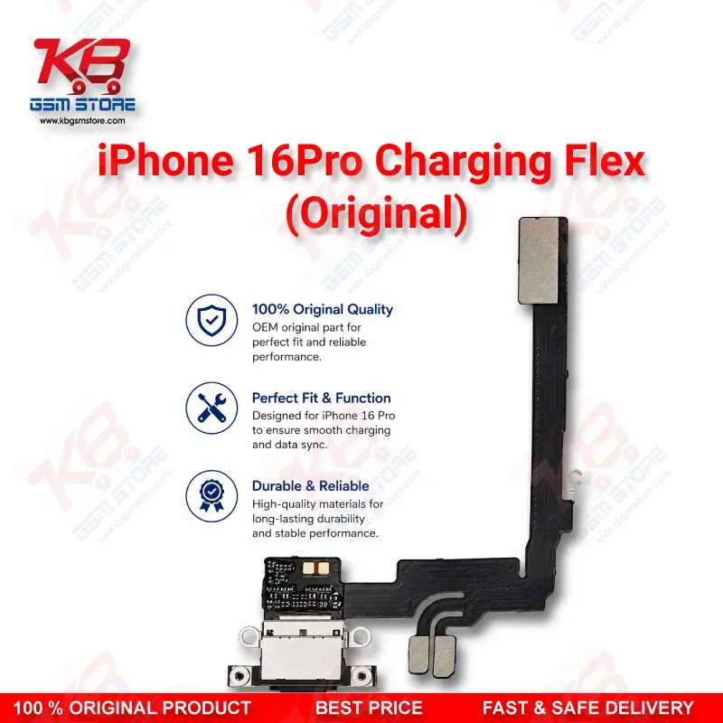 iPhone 16 Pro Original Charging Port Flex Cable (USB-C Dock Connector)