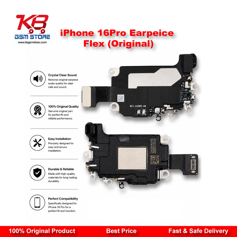 iPhone 16 Pro Earpiece Flex Cable (Original) – Speaker, Proximity & Mic Module
