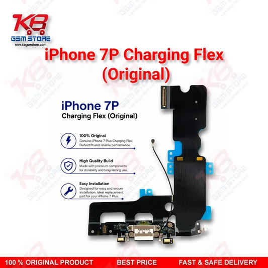 iPhone 7 Plus Charging Flex Cable Original — Lightning Port Dock Connector with Microphone and Antenna