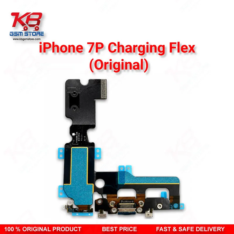 iPhone 7 Plus Charging Flex Cable Original — Lightning Port Dock Connector with Microphone and Antenna