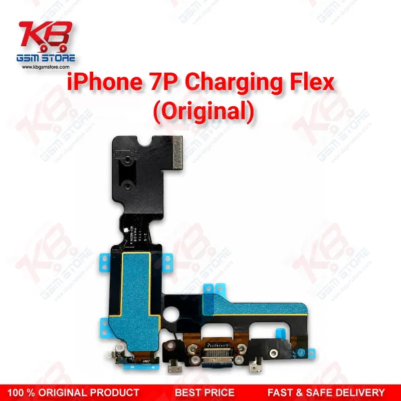iPhone 7 Plus Charging Flex Cable Original — Lightning Port Dock Connector with Microphone and Antenna