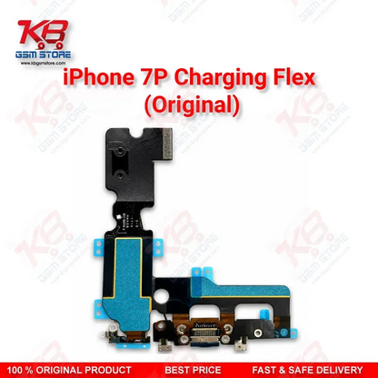 iPhone 7 Plus Charging Flex Cable Original — Lightning Port Dock Connector with Microphone and Antenna