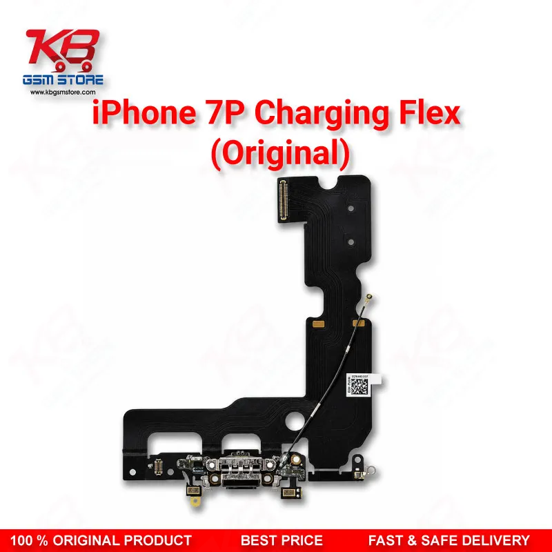 iPhone 7 Plus Charging Flex Cable Original — Lightning Port Dock Connector with Microphone and Antenna