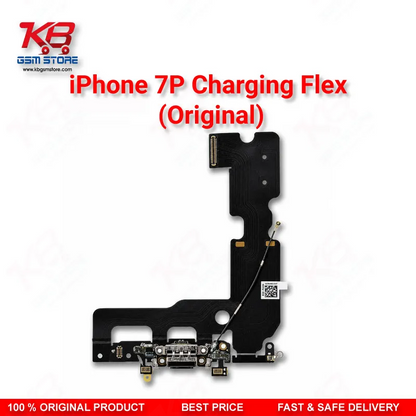 iPhone 7 Plus Charging Flex Cable Original — Lightning Port Dock Connector with Microphone and Antenna