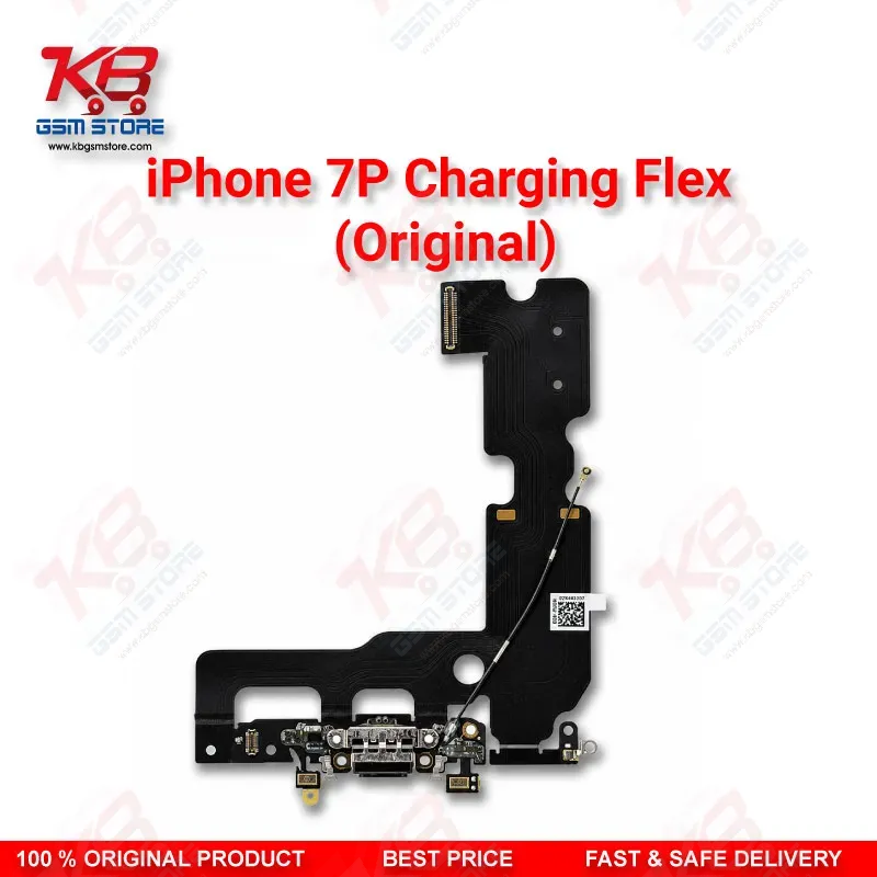 iPhone 7 Plus Charging Flex Cable Original — Lightning Port Dock Connector with Microphone and Antenna