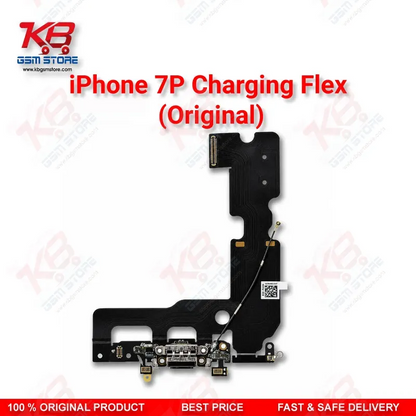 iPhone 7 Plus Charging Flex Cable Original — Lightning Port Dock Connector with Microphone and Antenna