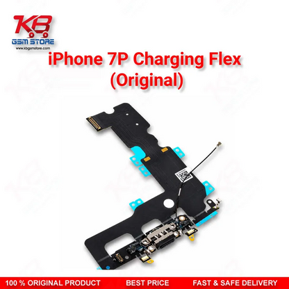 iPhone 7 Plus Charging Flex Cable Original — Lightning Port Dock Connector with Microphone and Antenna