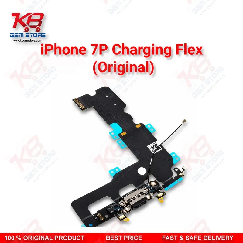 iPhone 7 Plus Charging Flex Cable Original — Lightning Port Dock Connector with Microphone and Antenna