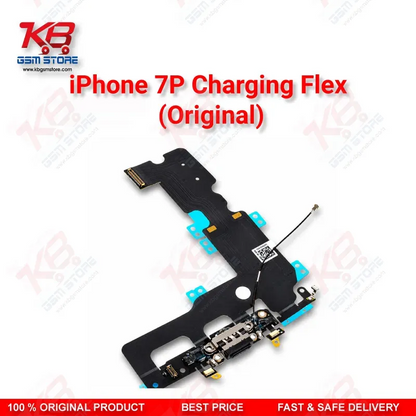 iPhone 7 Plus Charging Flex Cable Original — Lightning Port Dock Connector with Microphone and Antenna