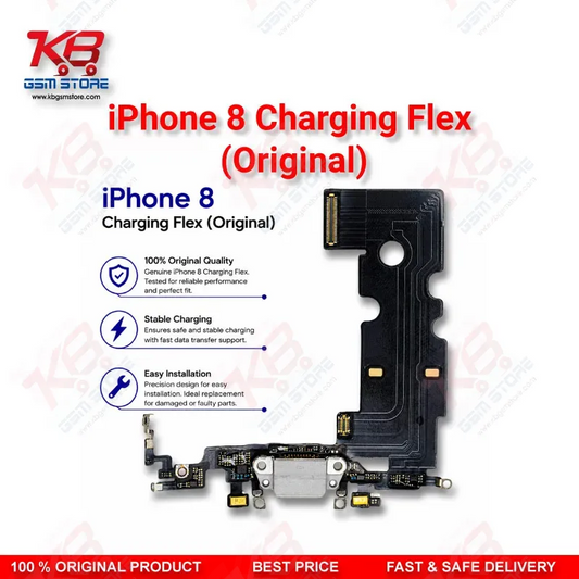 iPhone 8 Charging Flex Cable (Original) – Lightning Dock Connector with Microphone & Antenna
