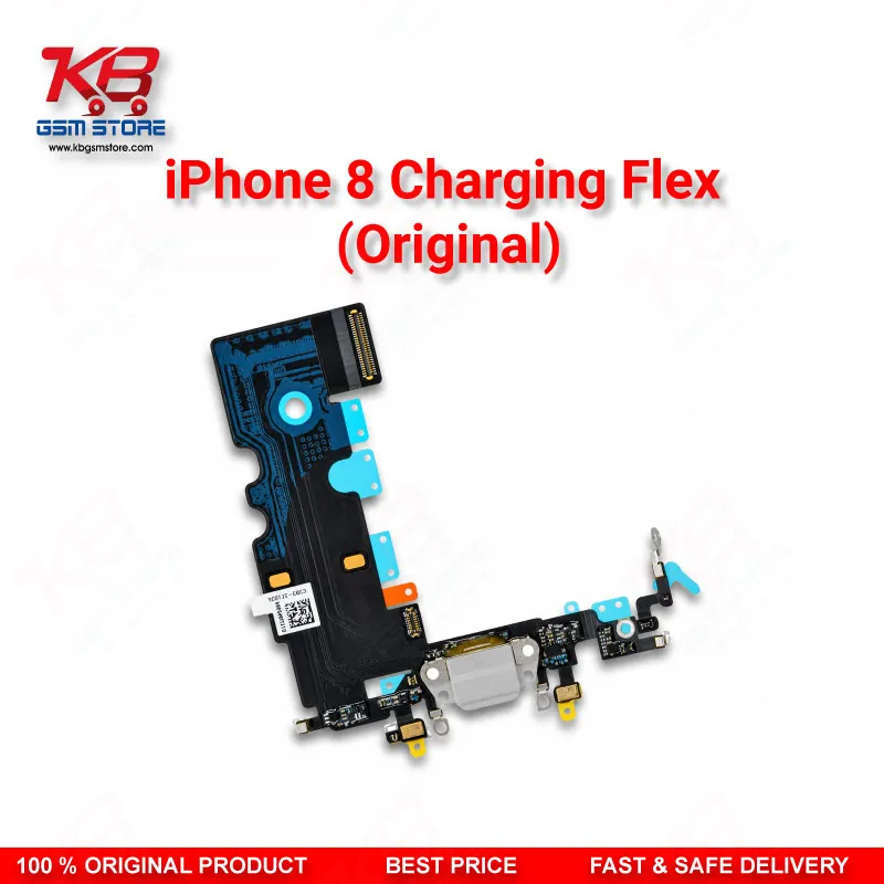 iPhone 8 Charging Flex Cable (Original) – Lightning Dock Connector with Microphone & Antenna