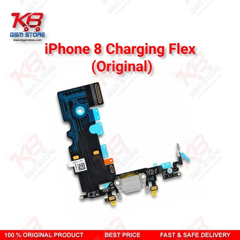 iPhone 8 Charging Flex Cable (Original) – Lightning Dock Connector with Microphone & Antenna