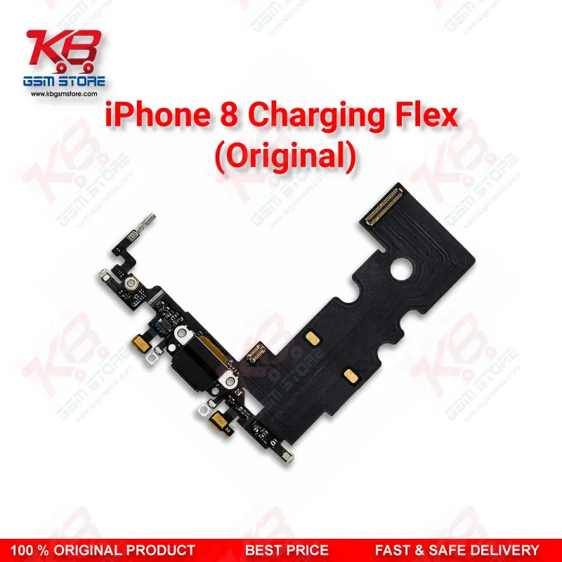 iPhone 8 Charging Flex Cable (Original) – Lightning Dock Connector with Microphone & Antenna