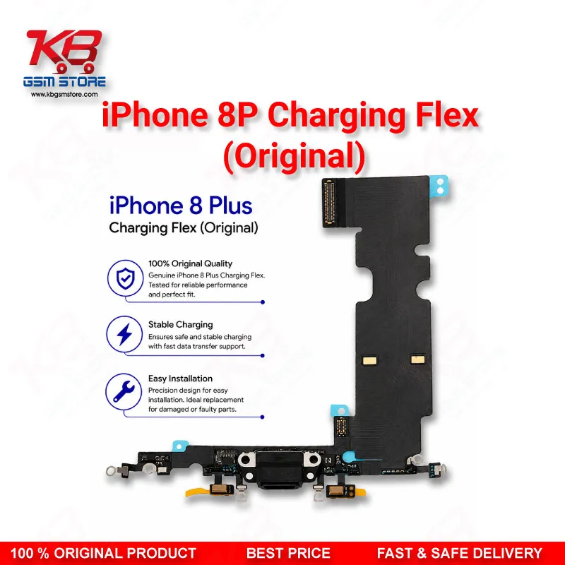 iPhone 8 Plus Original Charging Flex Cable – Lightning Port Replacement Part