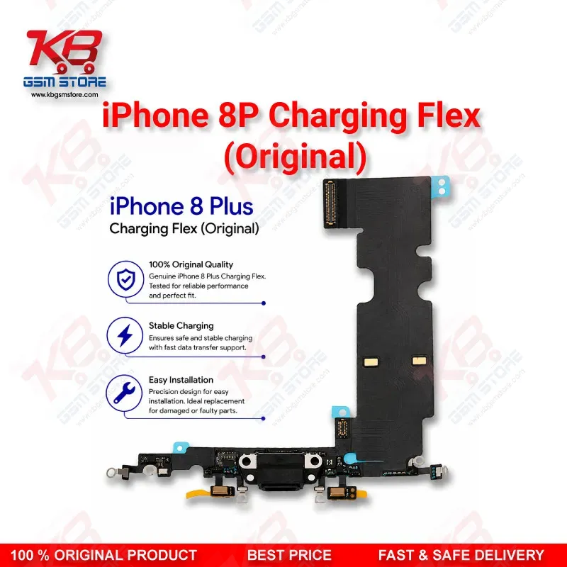 iPhone 8 Plus Original Charging Flex Cable – Lightning Port Replacement Part