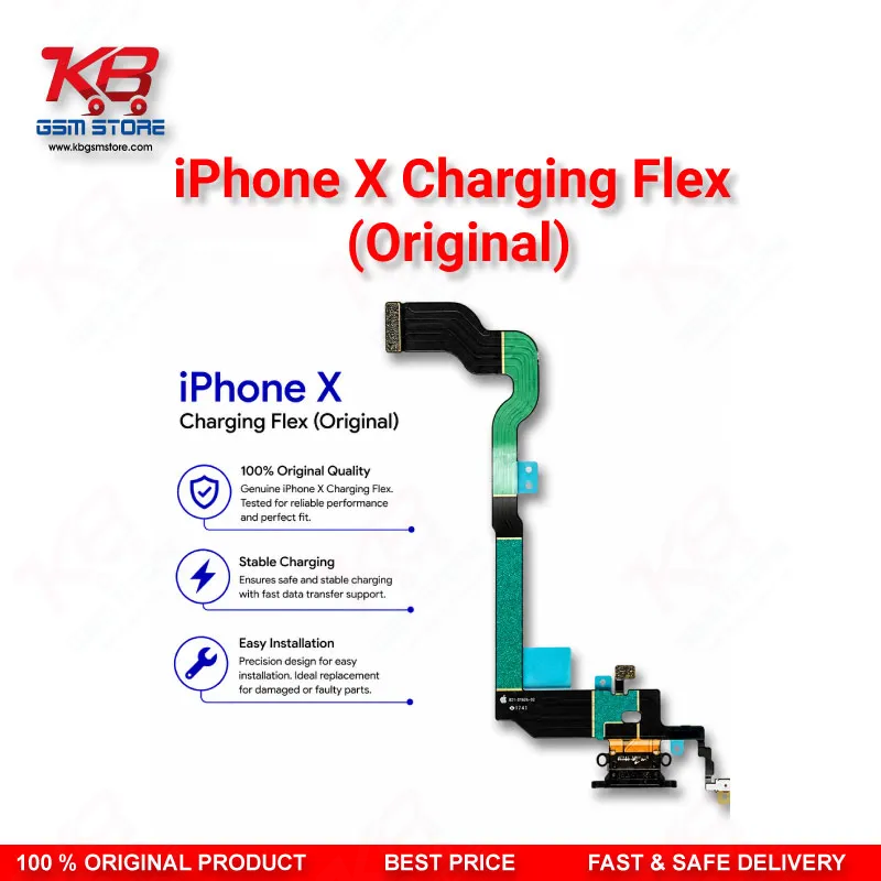 iPhone X Charging Flex Original – Lightning Dock Port Replacement for iPhone X