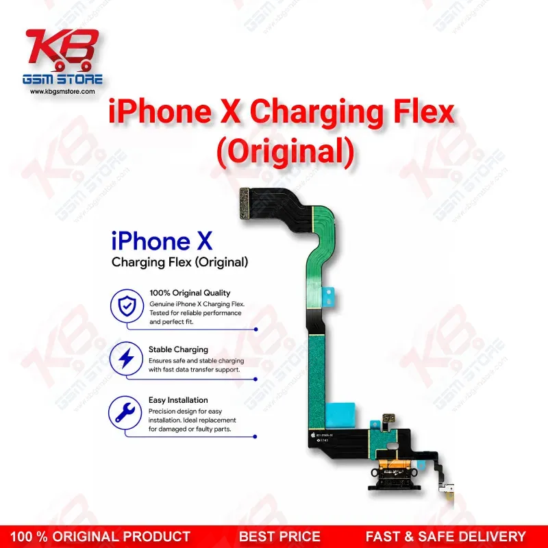 iPhone X Charging Flex Original – Lightning Dock Port Replacement for iPhone X