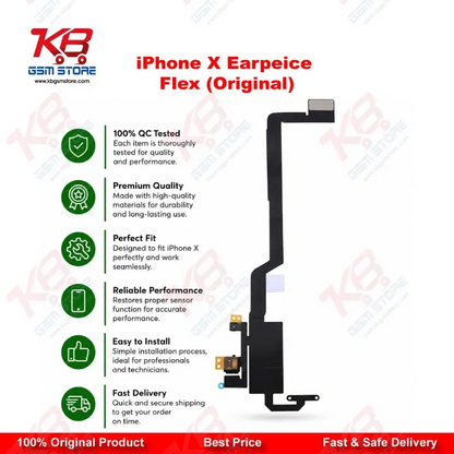 iPhone X Earpiece Speaker Flex Cable (Original) – With Proximity Sensor