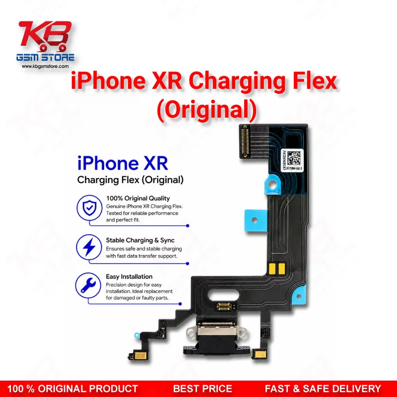 iPhone XR Charging Flex Cable Original – Lightning Port Assembly with Microphone