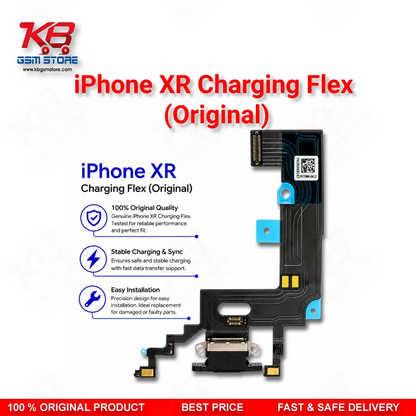 iPhone XR Charging Flex Cable Original – Lightning Port Assembly with Microphone