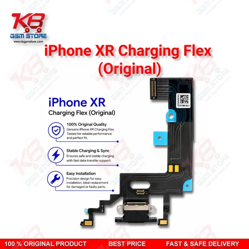 iPhone XR Charging Flex Cable Original – Lightning Port Assembly with Microphone