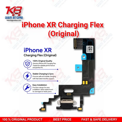 iPhone XR Charging Flex Cable Original – Lightning Port Assembly with Microphone