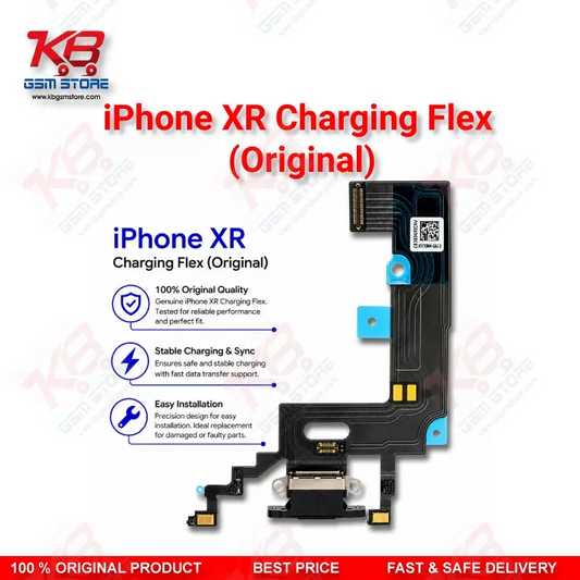iPhone XR Charging Flex Cable Original – Lightning Port Assembly with Microphone