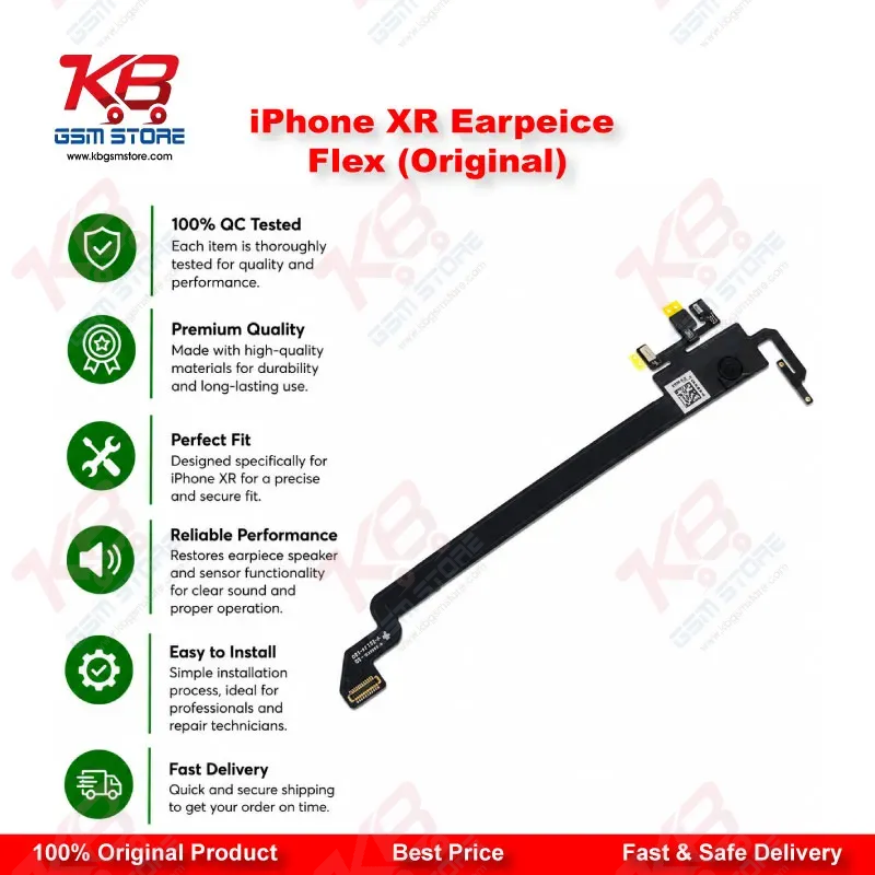 iPhone XR Earpiece Speaker Flex Cable with Proximity Sensor (Original)